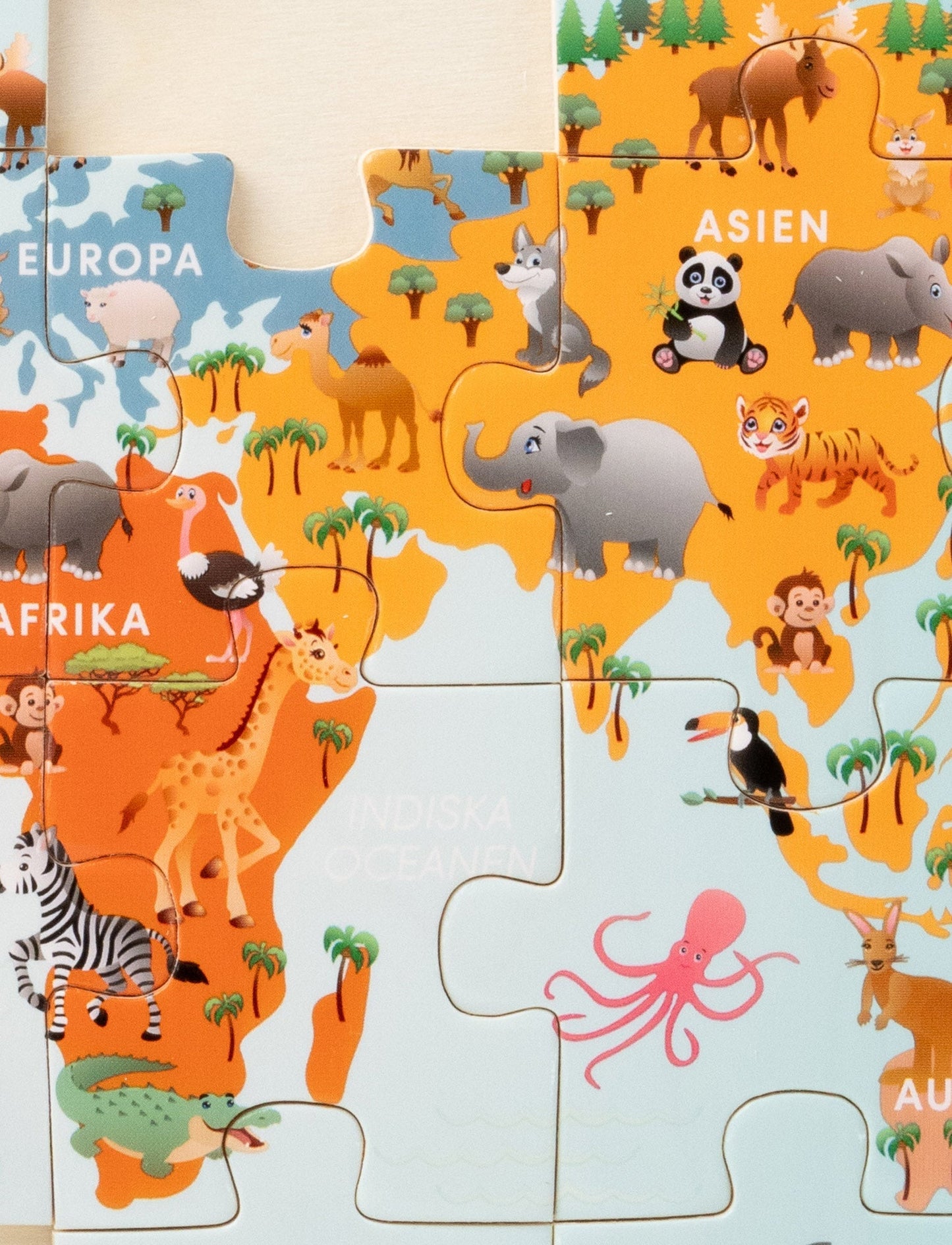 Lollo & Bernie, Puzzle, World Map, 24 Pieces