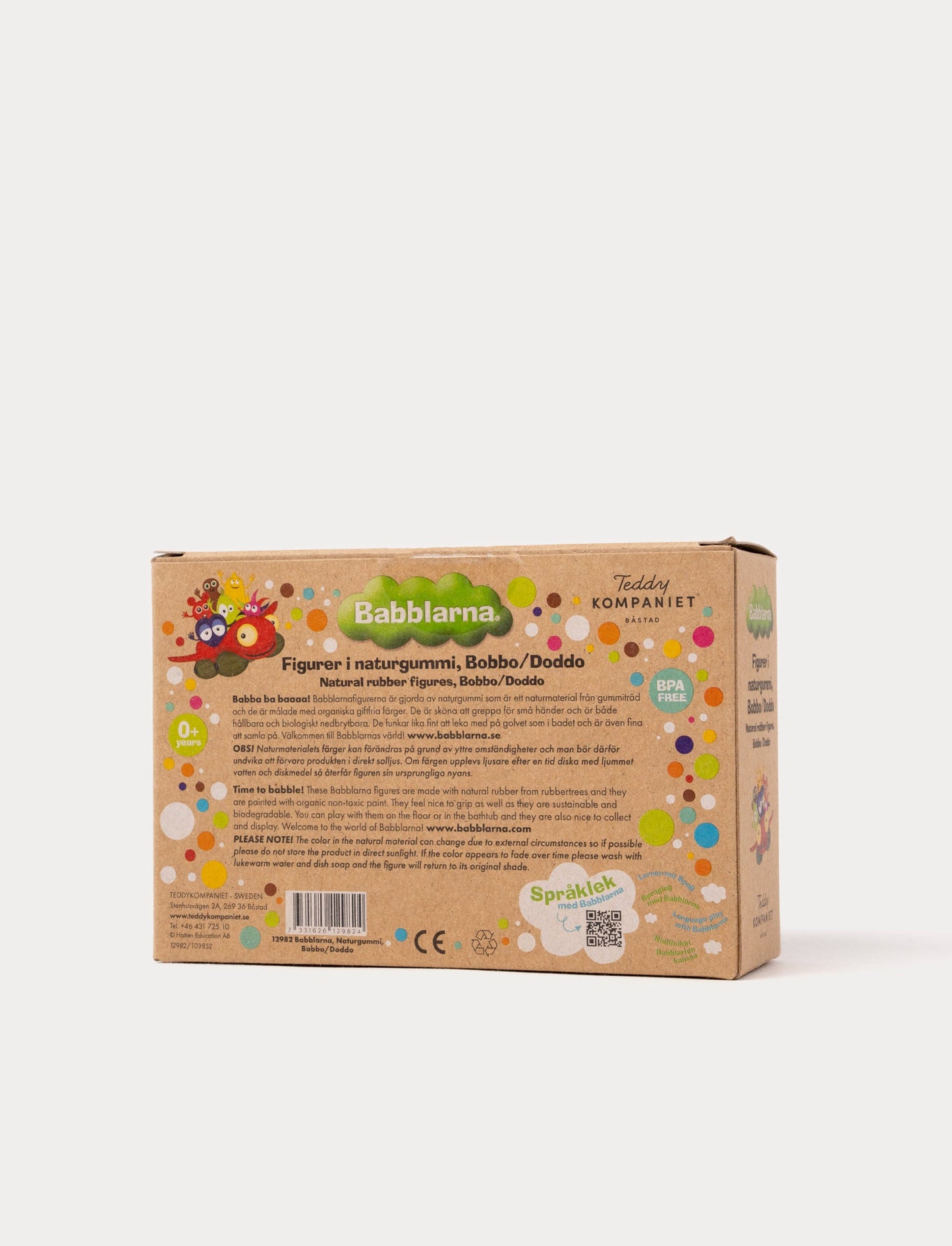 Babblarna, Natural Rubber Figures, Bobbo/Doddo