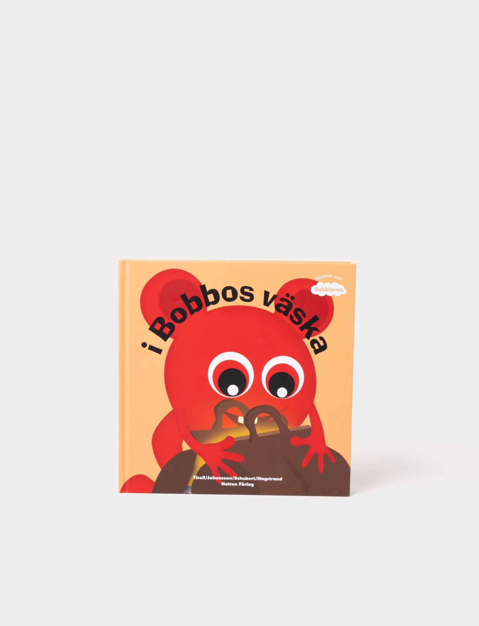  Image of Children's book featuring Babblarna characters. What´s i Bobbos bag.