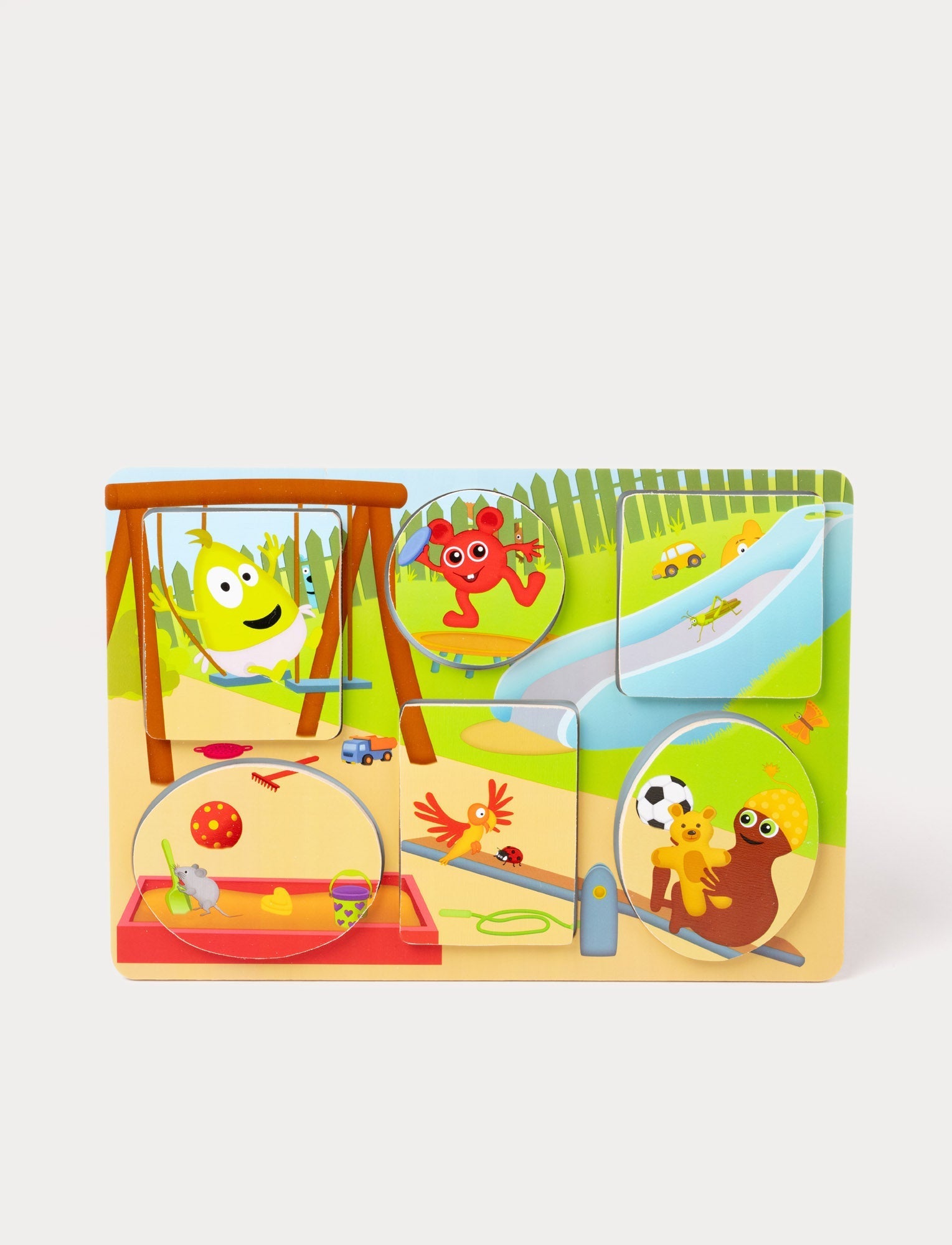  Image of Babblarna, Peekaboo Puzzle, Playground, 6 Figures