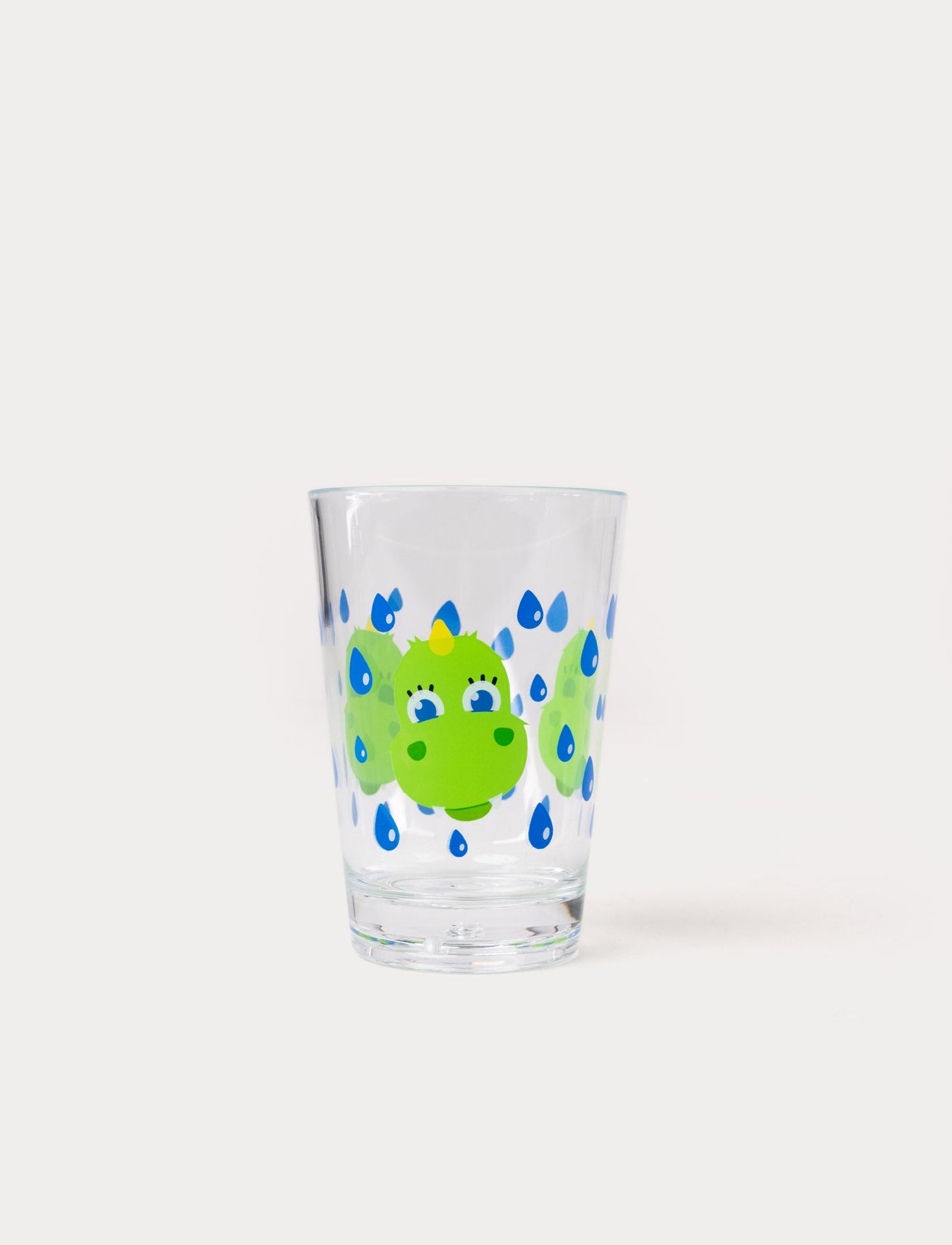 Sturdy acrylic cup featuring Bolibompa Dragon and raindrops