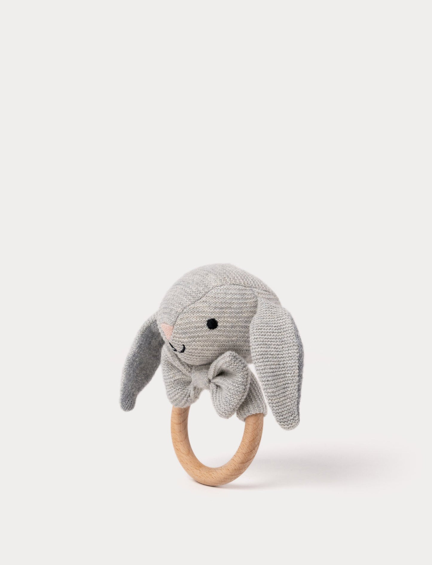 Teddy Baby, Rattle, Bunny, Knitted