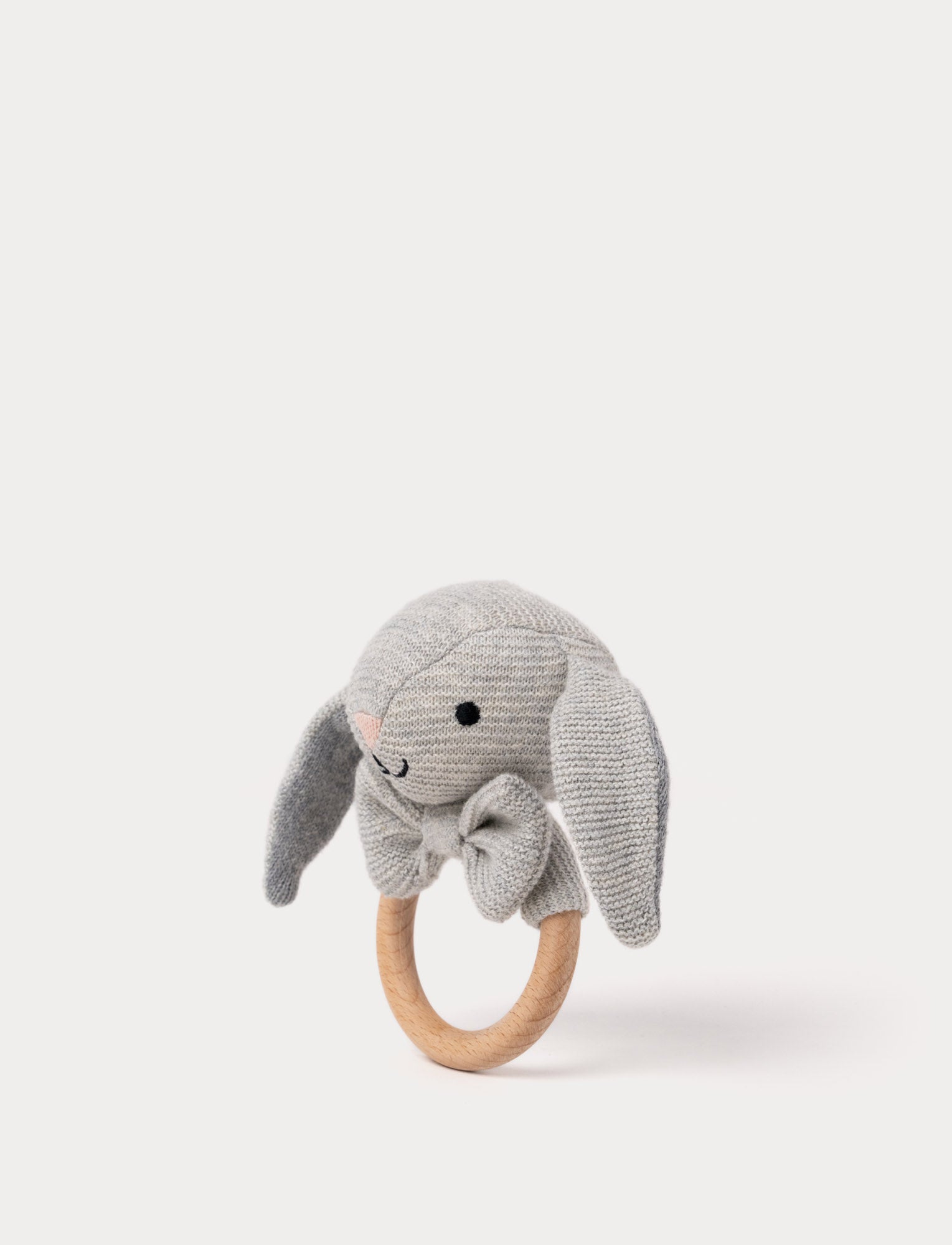  Image of Teddy Baby, Rattle, Bunny, Knitted