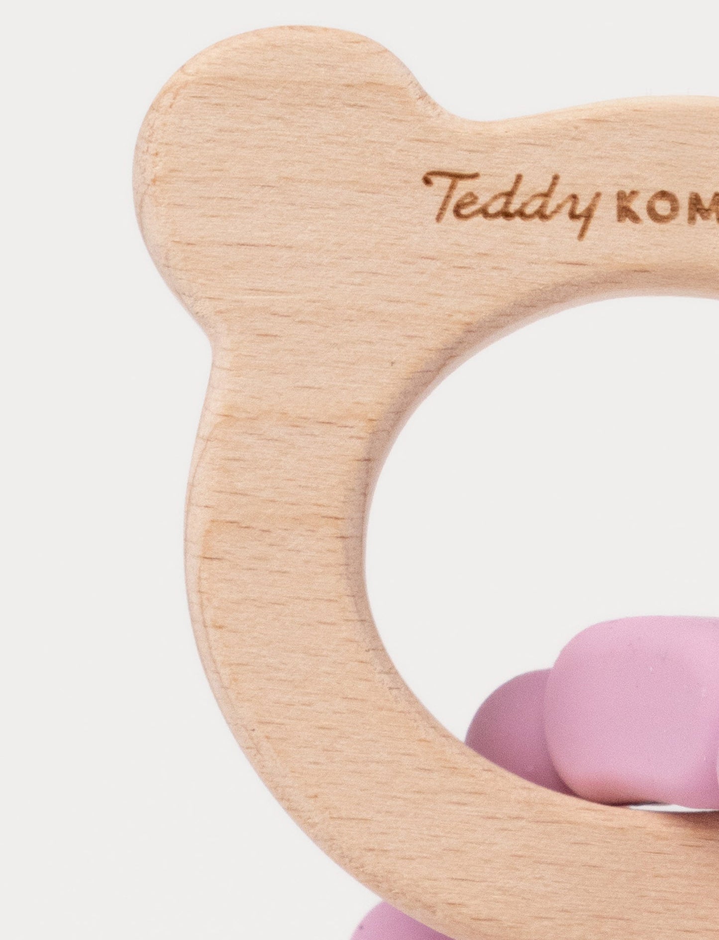 Teething Ring in Silicone & Wood