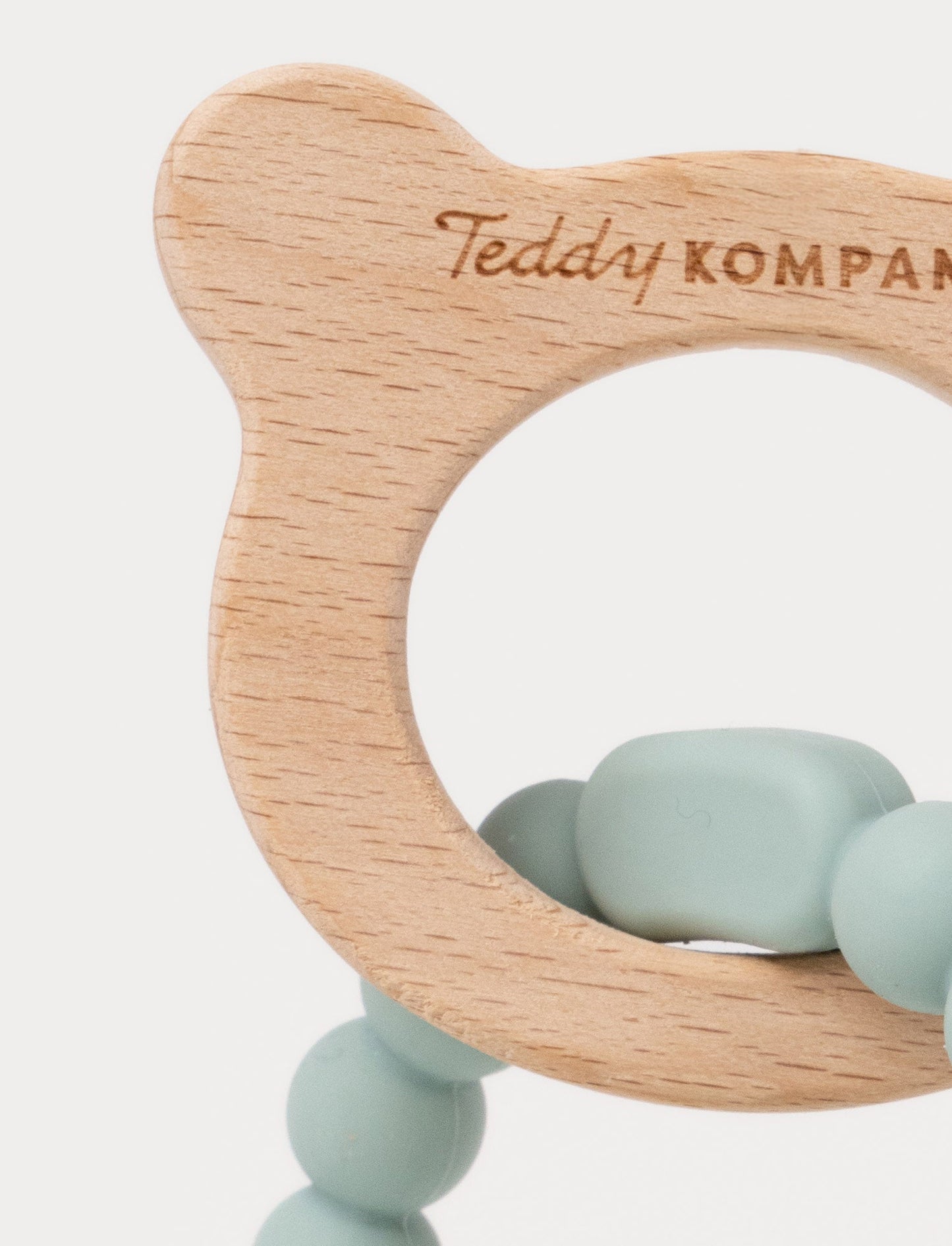 Teething Ring in Silicone & Wood