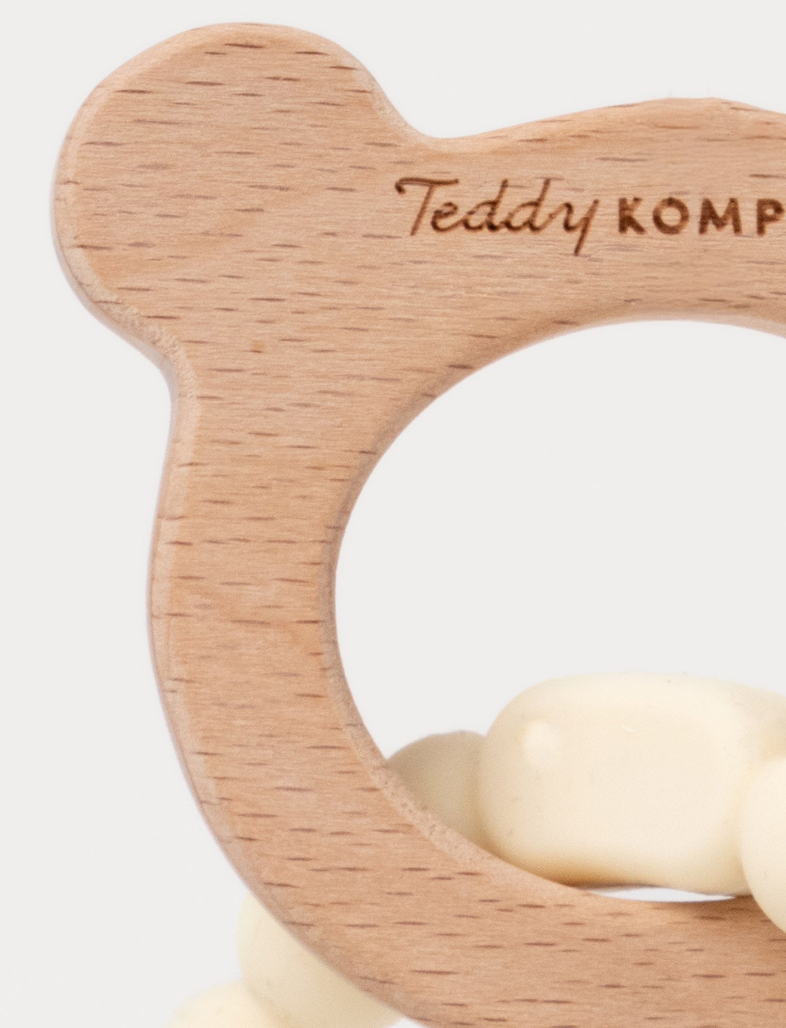  Image of Teething Ring in Silicone & Wood