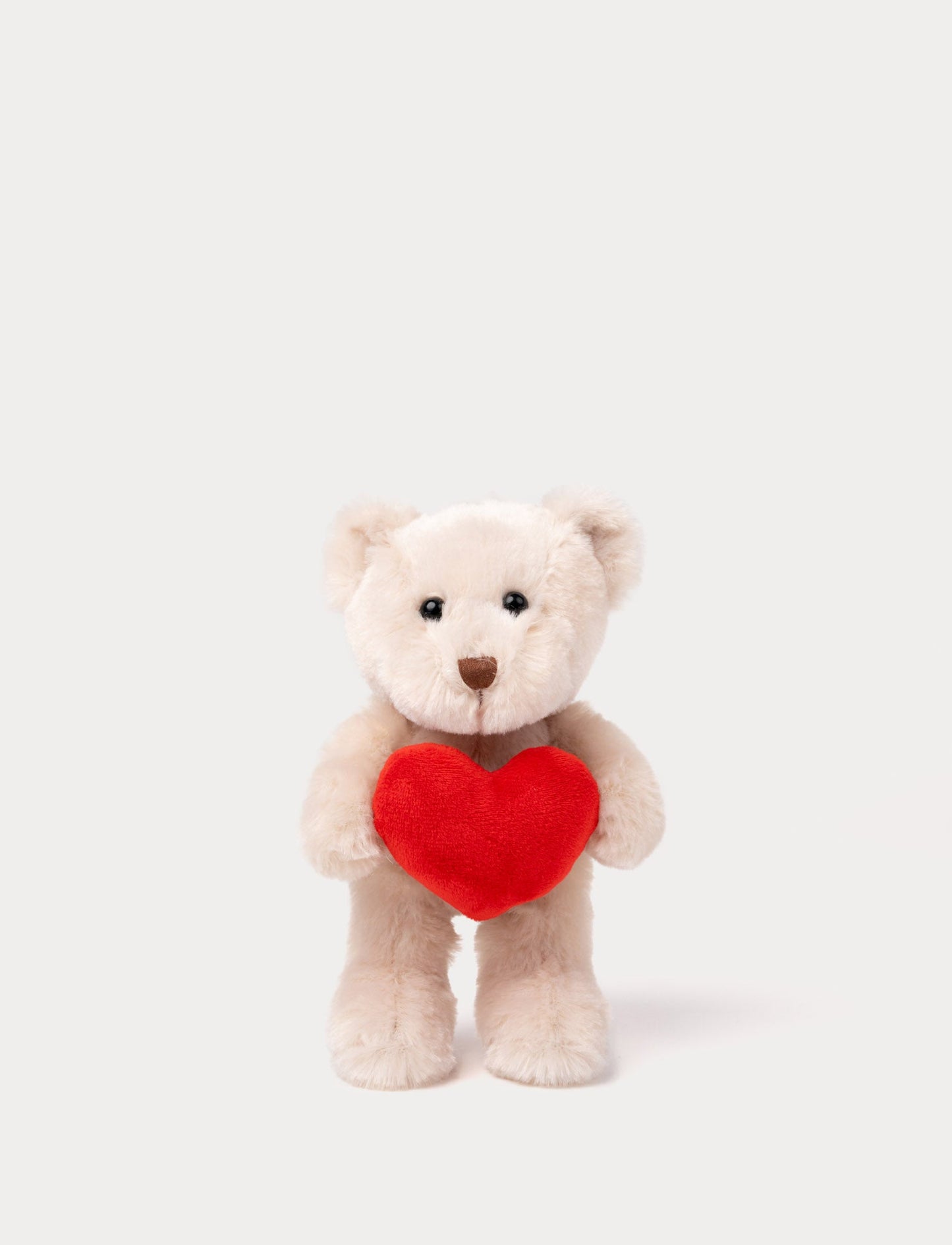 Theo with Heart, Teddy Bear, Beige