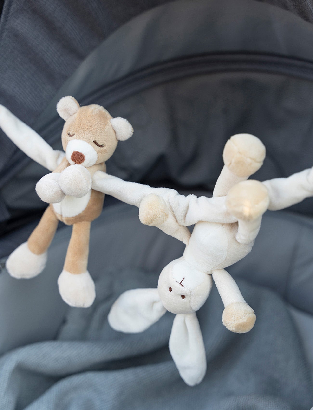  Image of Diinglisar, Stroller Toy, Bunny & Teddy Bear