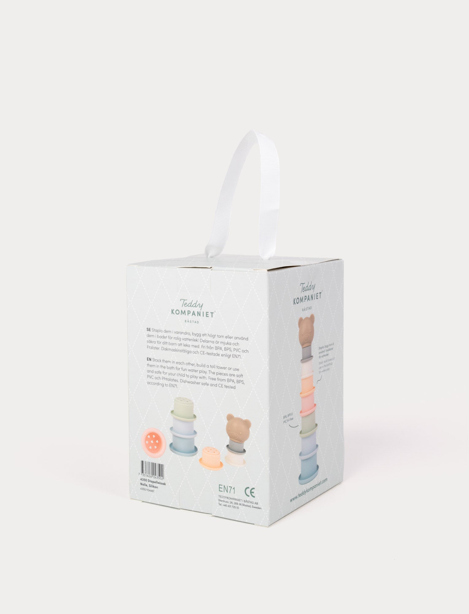  Image of Stacking toy, Teddy, Silicone