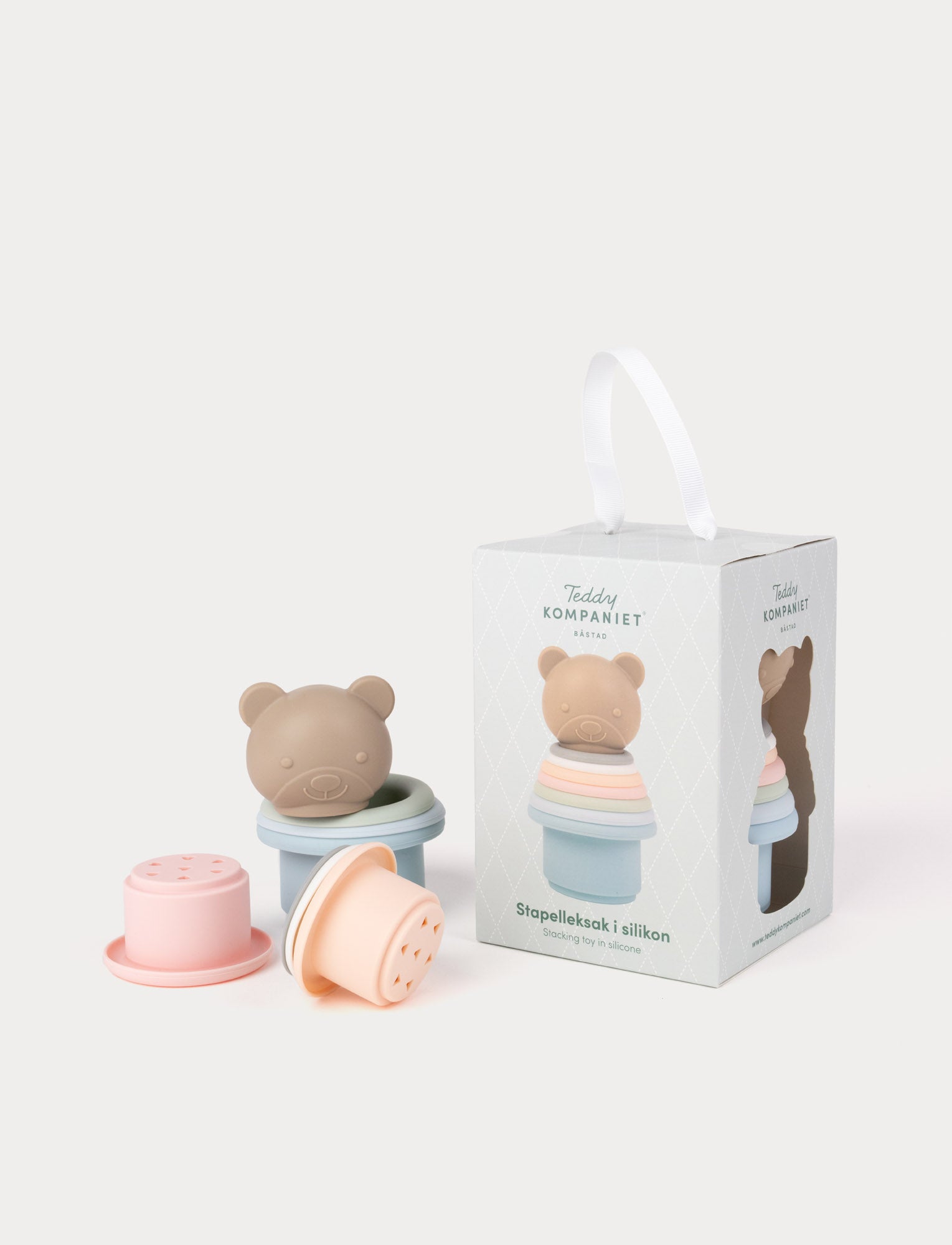  Image of Stacking toy, Teddy, Silicone