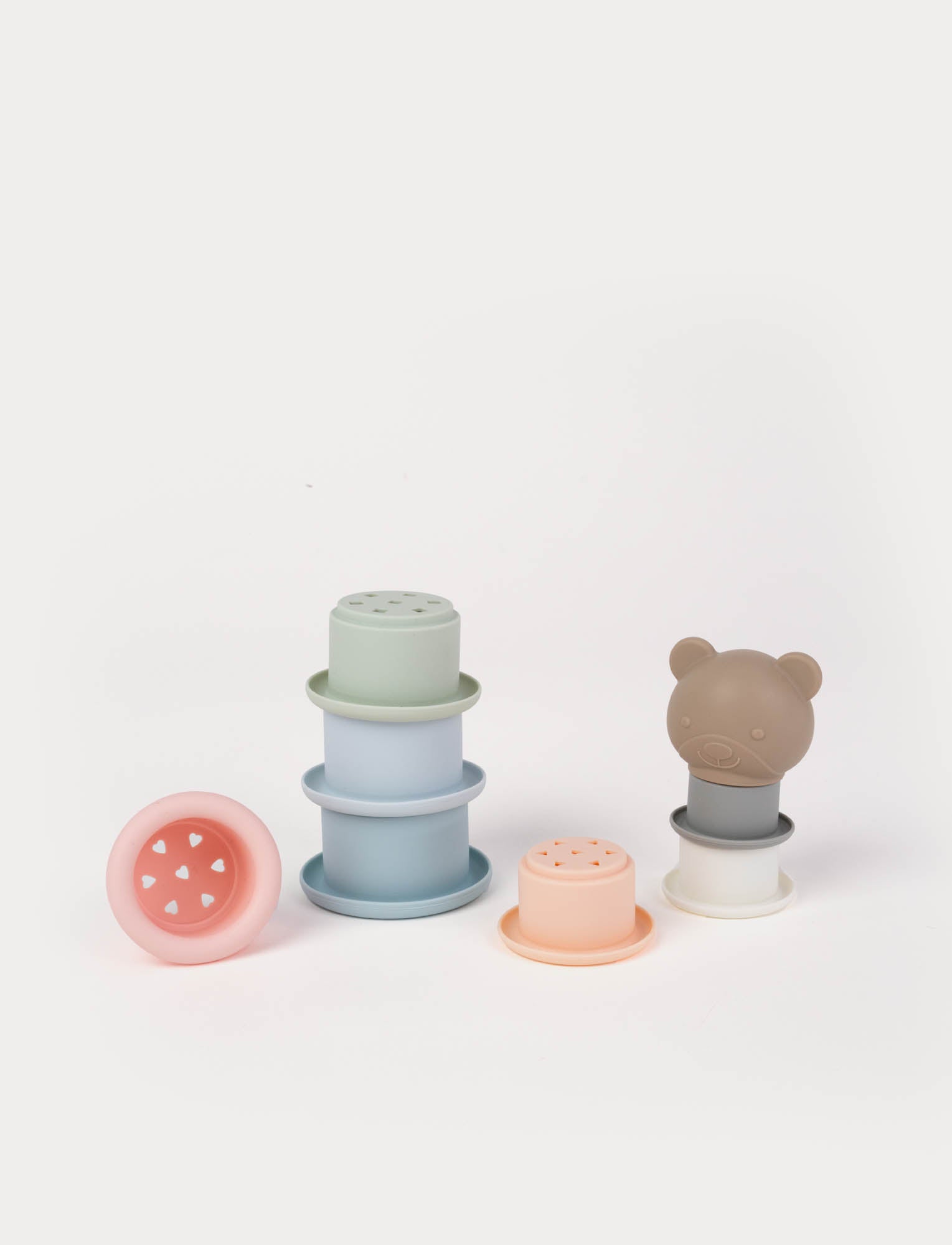  Image of Stacking toy, Teddy, Silicone