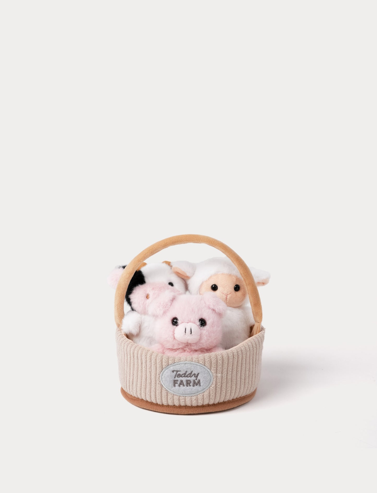 Teddy Farm, gift basket, 3 diff.