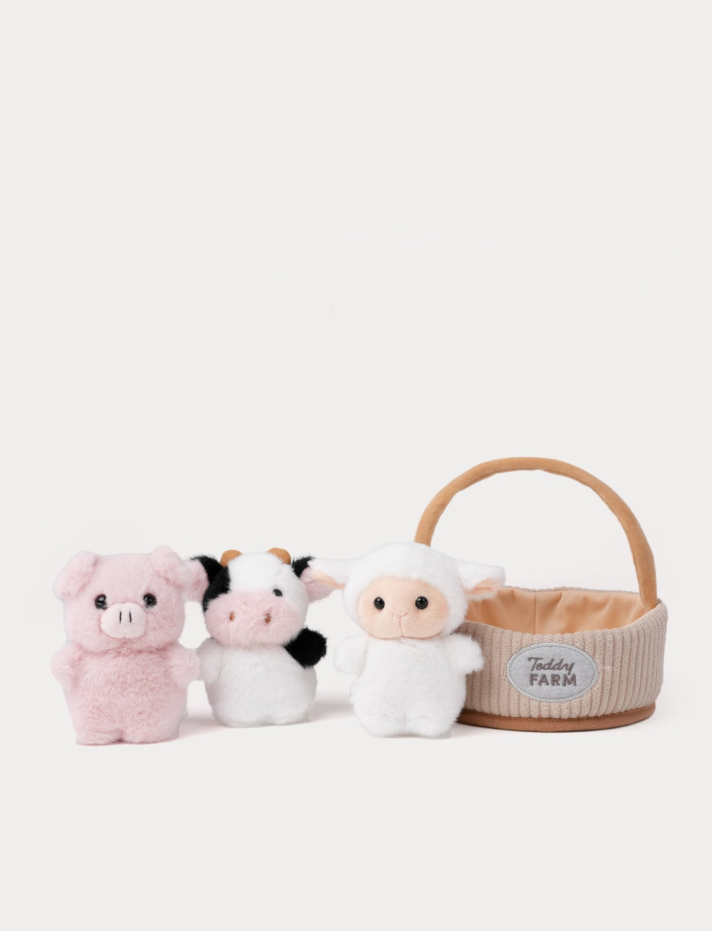 Teddy Farm, gift basket, 3 diff.