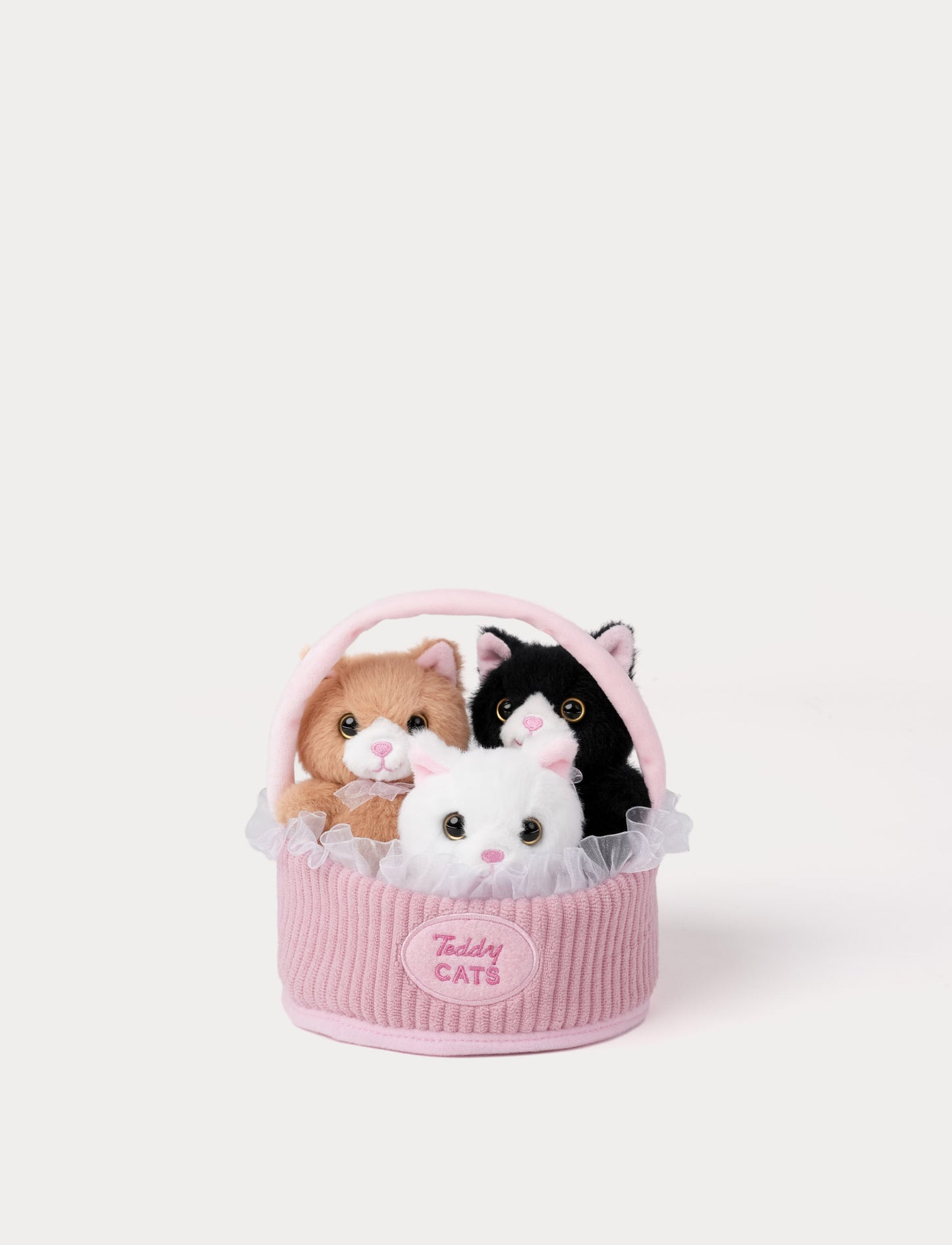 Teddy Cats, gift basket, 3 diff.