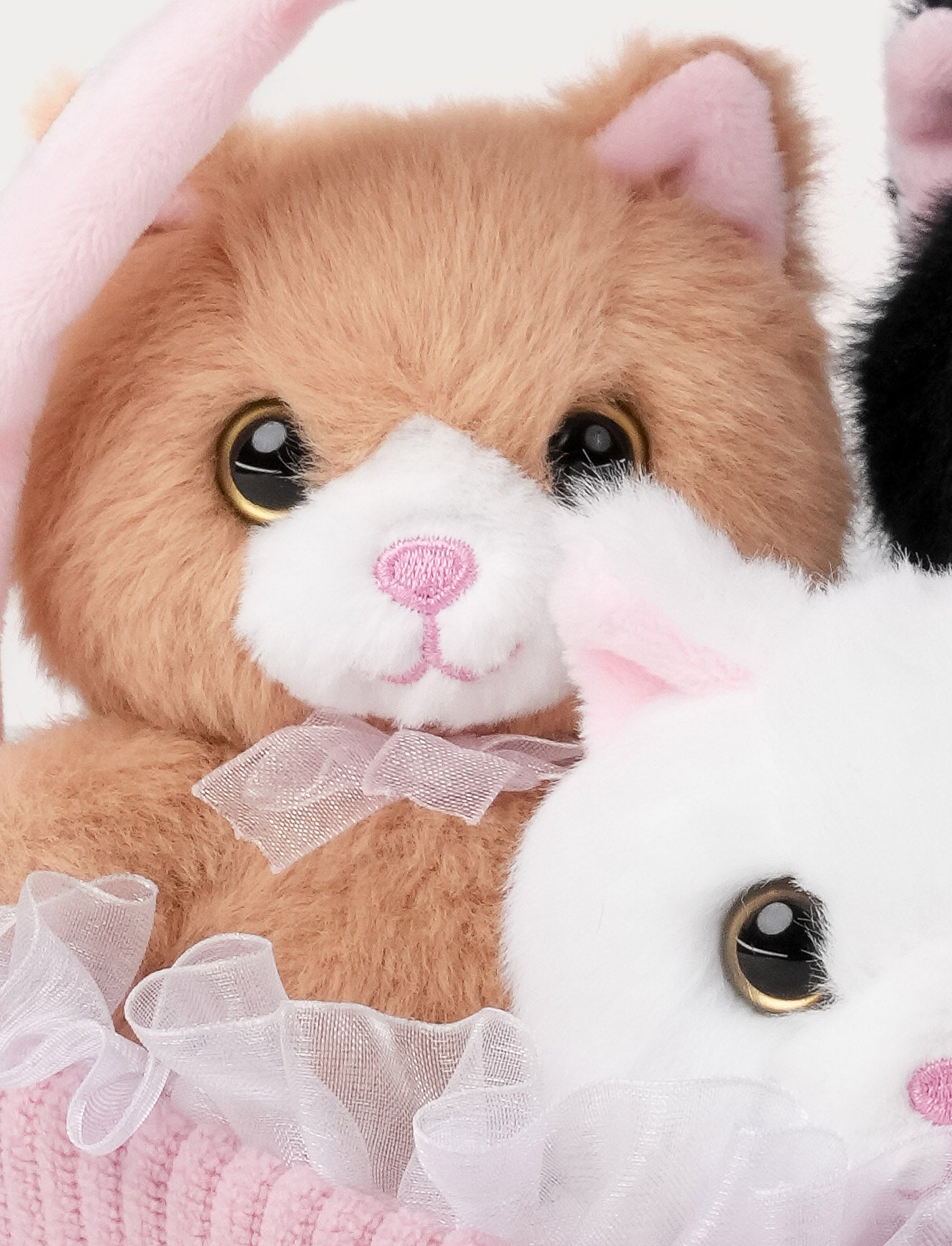  Image of Teddy Cats, gift basket, 3 diff.