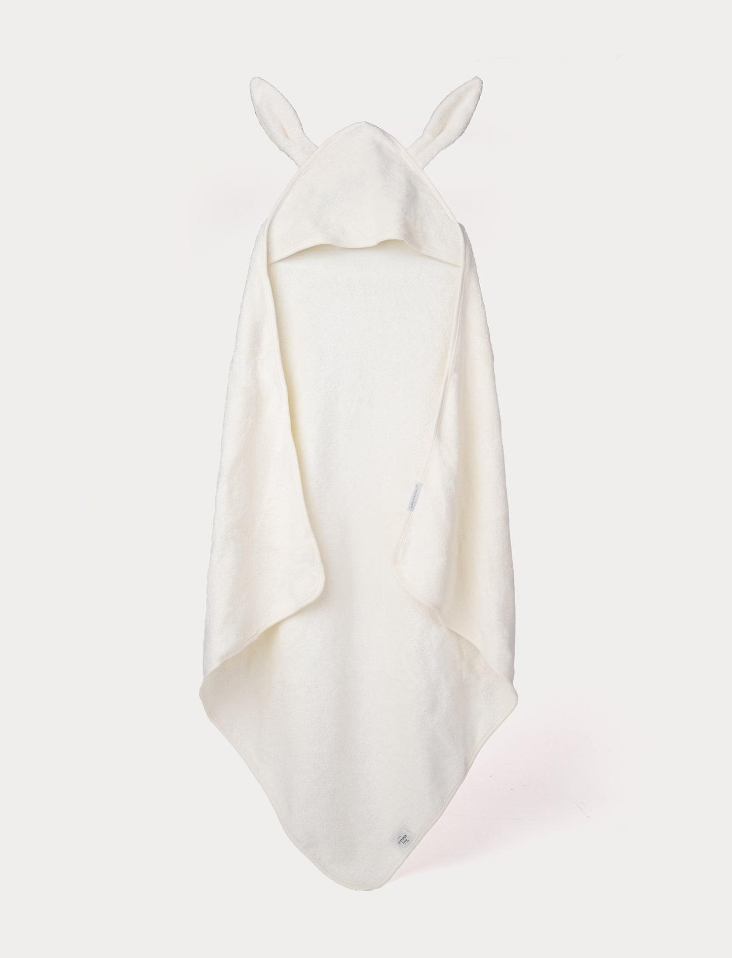 Hooded baby towel, bambu, bunny, creme