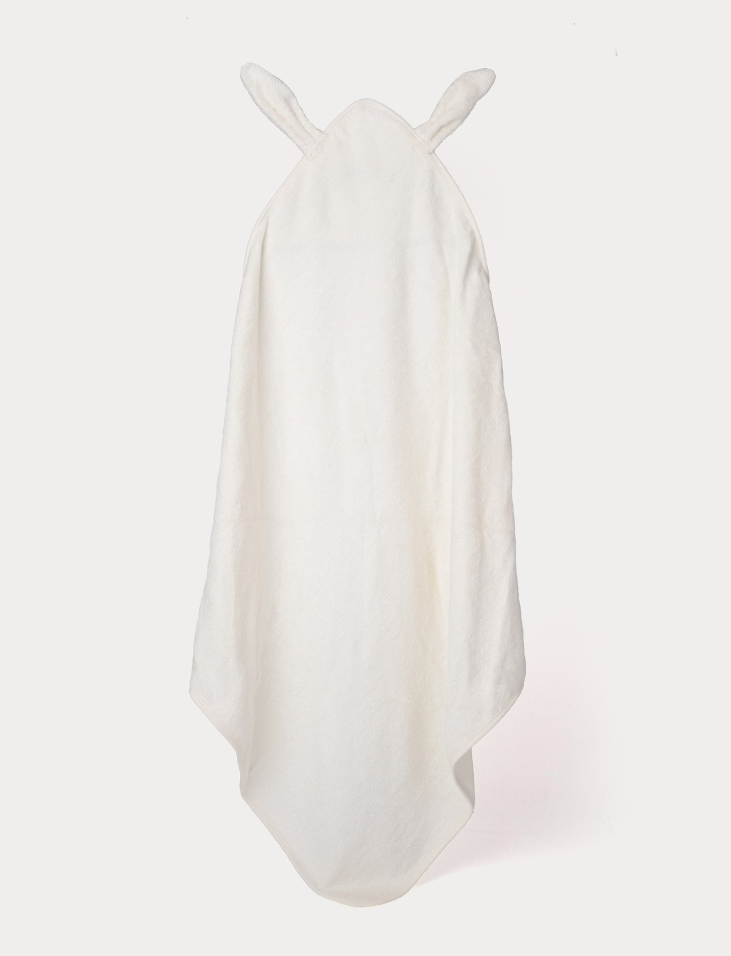 Hooded baby towel, bambu, bunny, creme