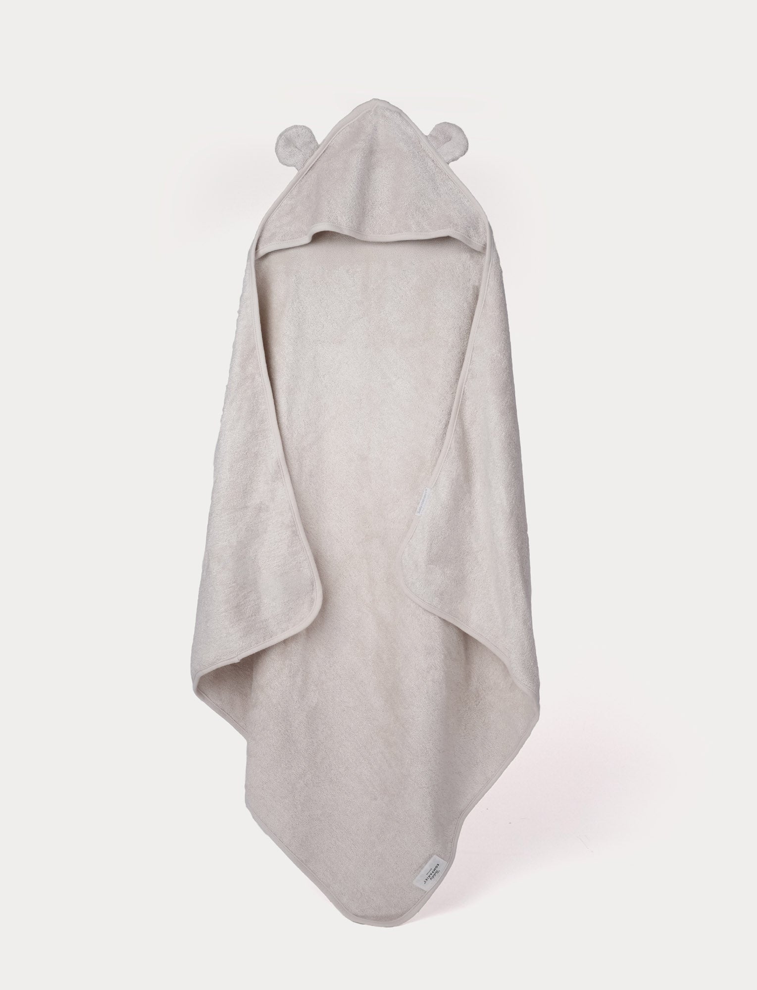  Image of Hooded baby towel bambu, teddy, greige