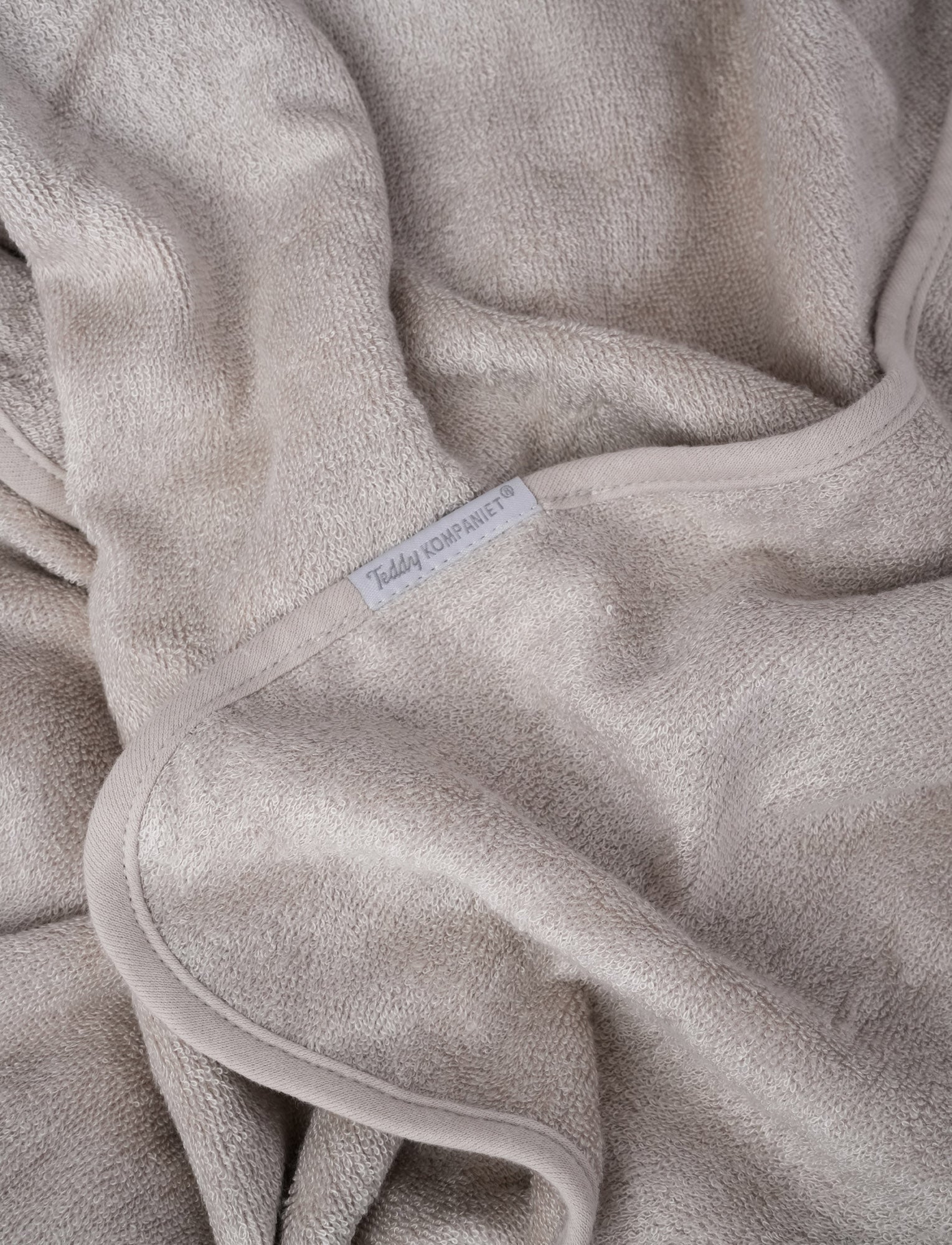  Image of Hooded baby towel bambu, teddy, greige