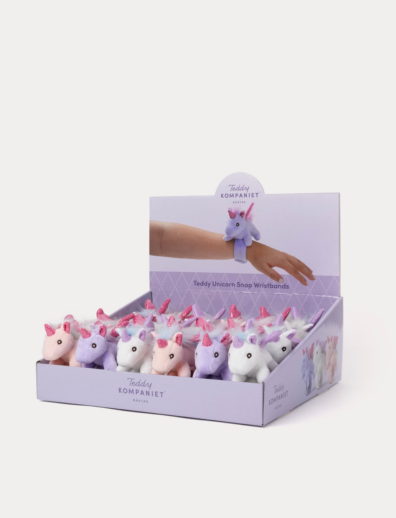  Image of Snap wristband, Unicorn, 3 diff.