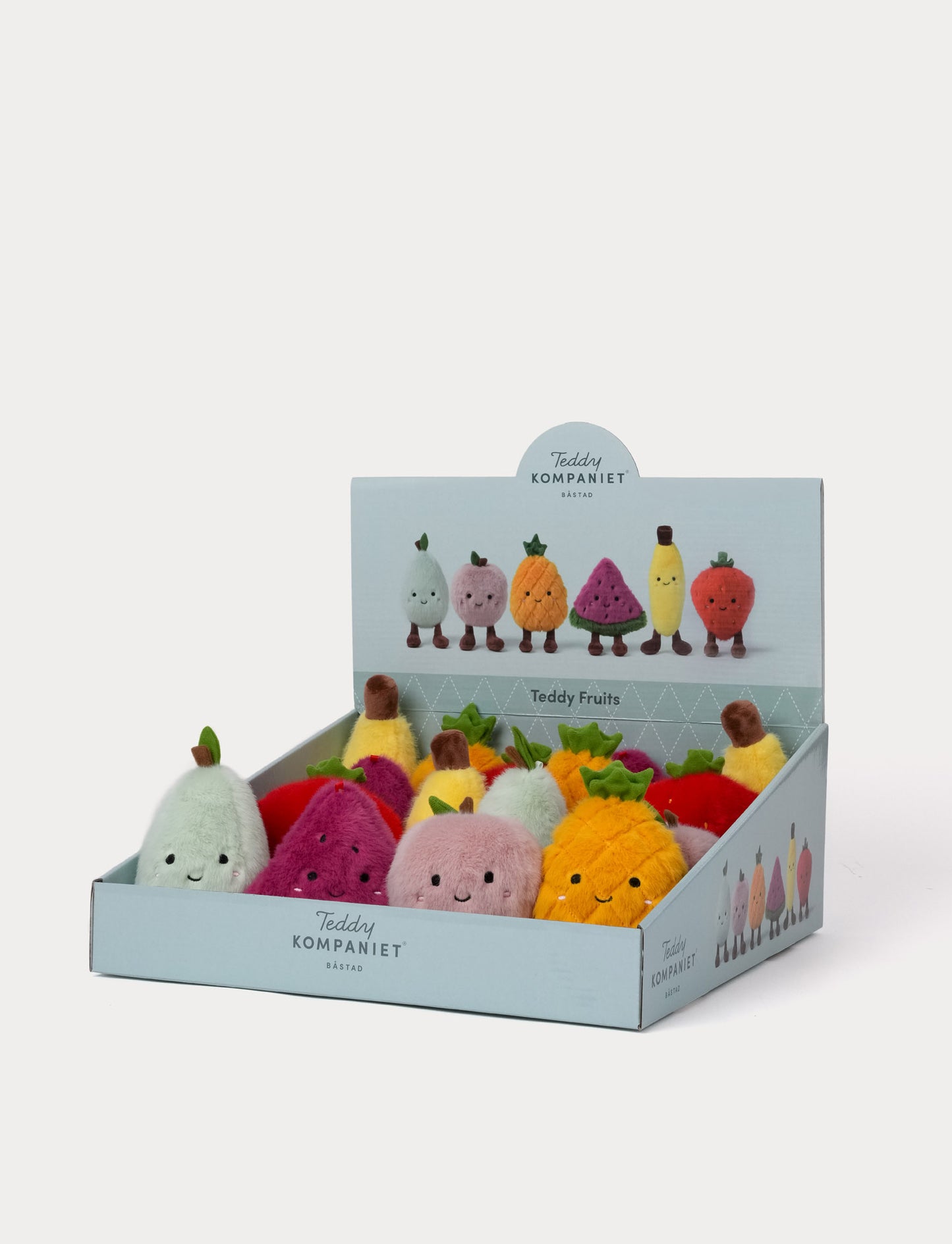 Teddy Fruits, 6 diff., Displaybox