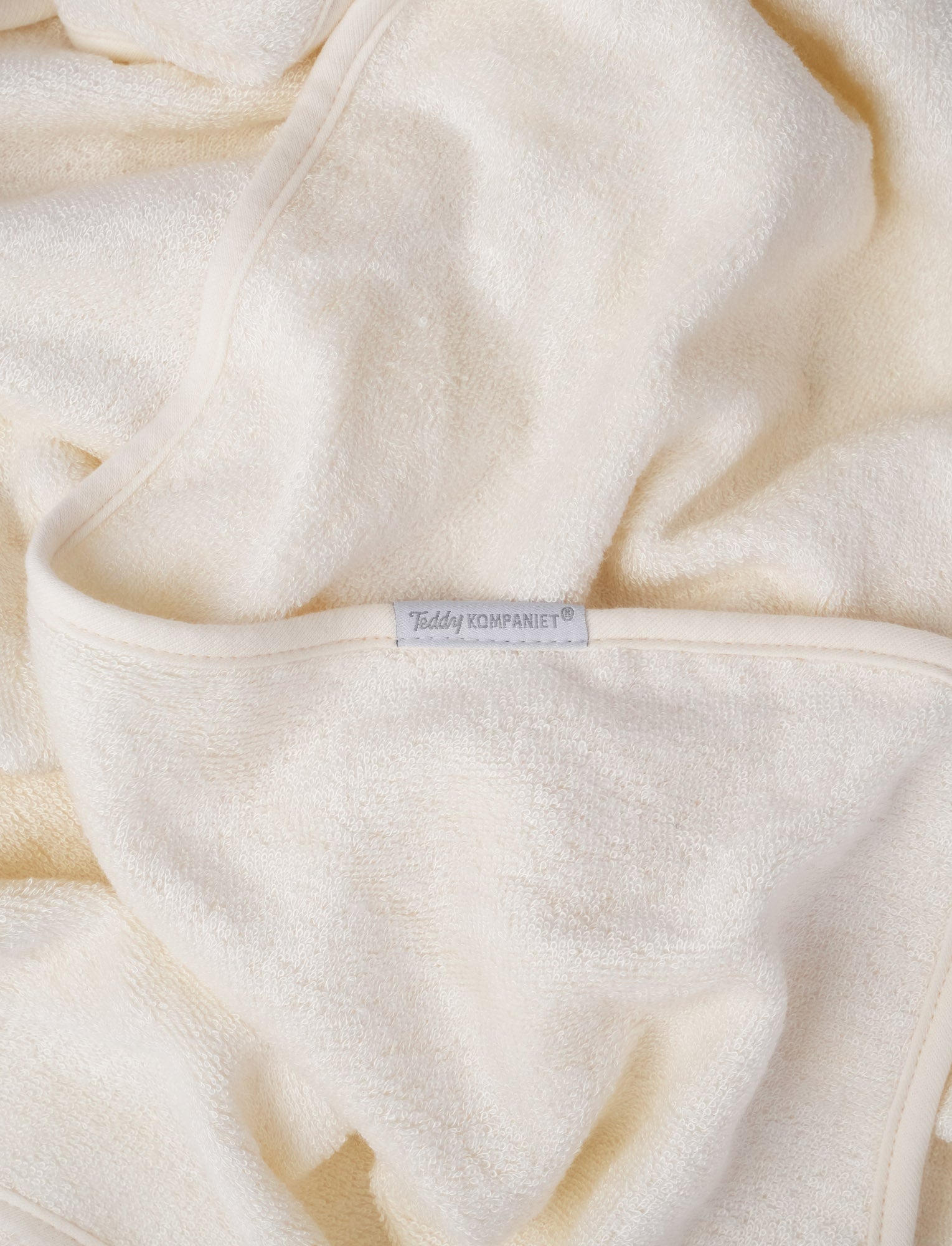  Image of Hooded baby towel, bambu, bunny, creme